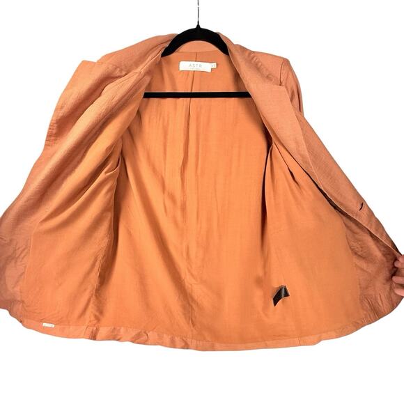 ASTR The Label Allegra Oversized Double Breasted Blazer Suit Jacket XS Orange - Picture 3 of 13